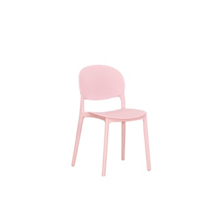 【H&D東稻家居】淺粉色餐椅(TJS1-07076)
