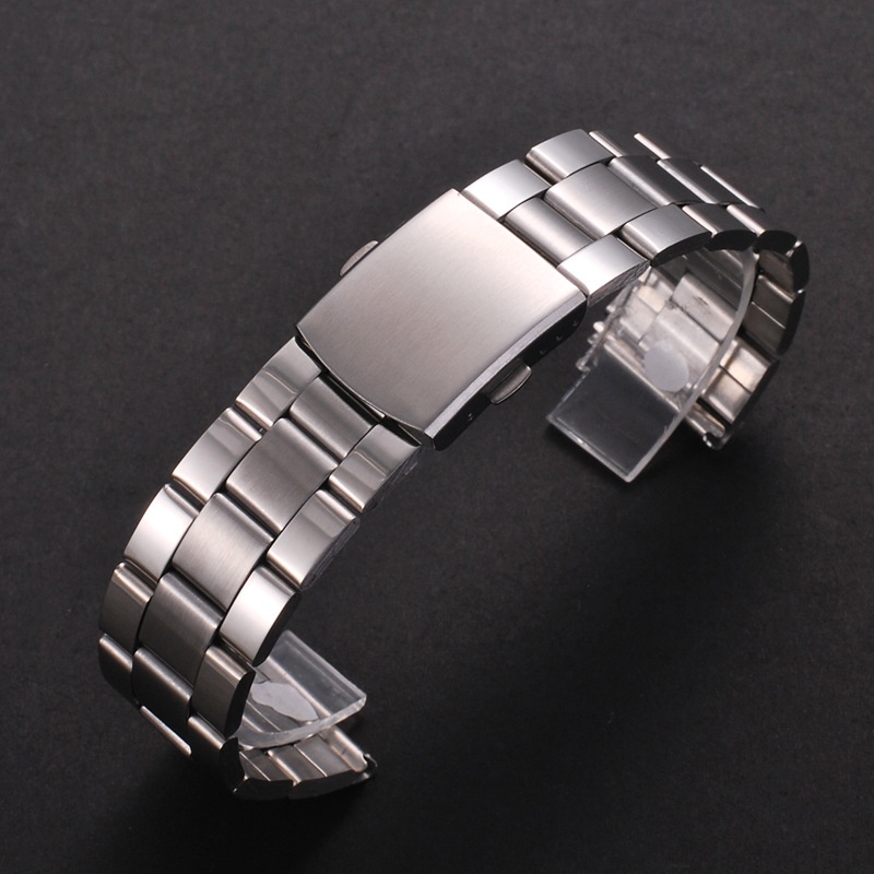 手錶帶 22mm 錶帶 20mm 錶帶 銀色不銹鋼錶帶 iwc 錶帶 适用於 12 / 14 / 16 / 18mm