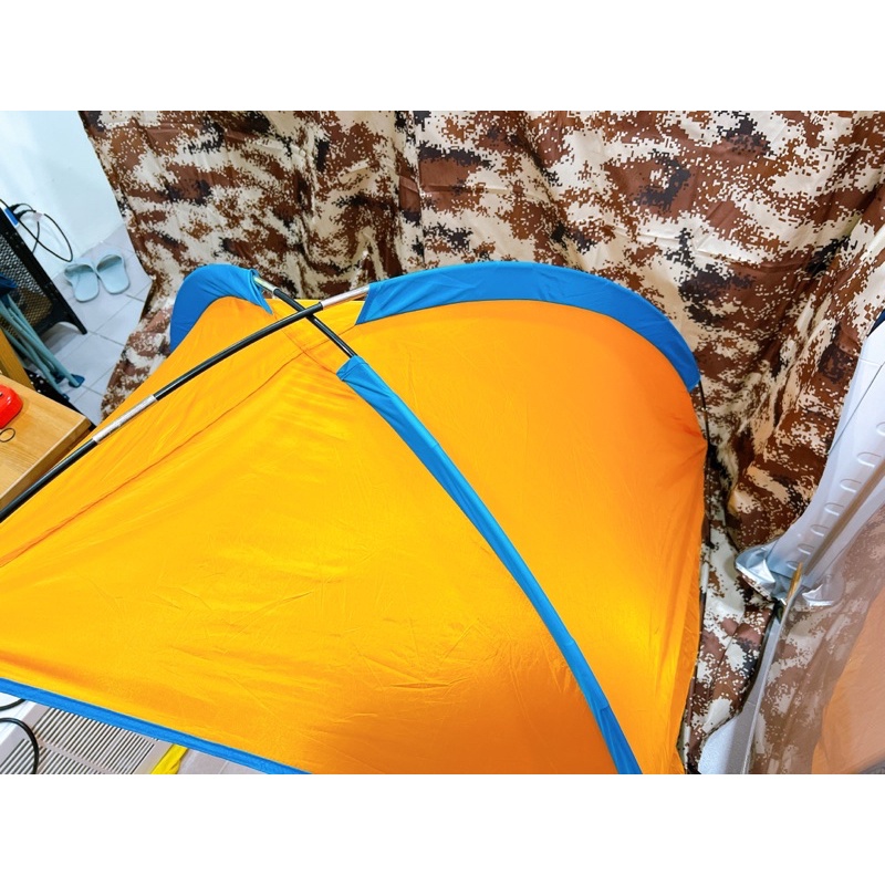 迪卡儂 沙灘 露營 休憩帳 - 橘色