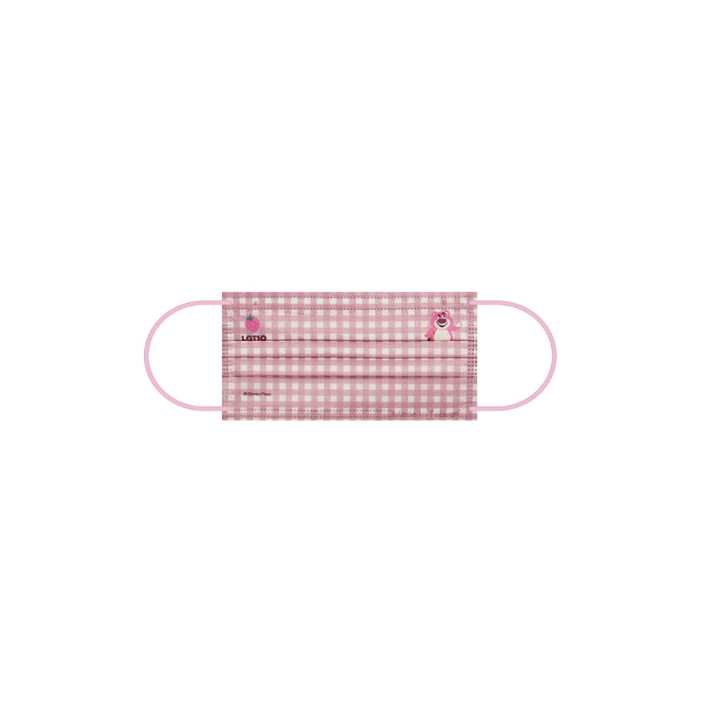 CACO-MIT 高濾親膚時尚口罩(10入) 草莓格紋熊抱哥【E6HM075】
