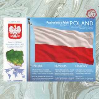 【33明信片本舖】FOTW羅馬尼亞原版國旗明信片 - POLAND 波蘭
