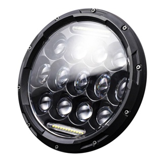 [FSY] 1 個 7 英寸汽車摩托車 LED 大燈 200W 6000K IP67 防水 DRL / 近光燈 / 遠光