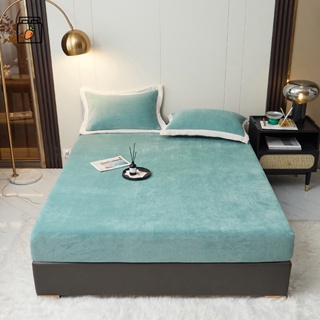 牛奶絨床笠 法蘭絨珊瑚絨床包 素色床包 單人床包雙人床包 冬季保暖床包組 床罩 枕套 床單