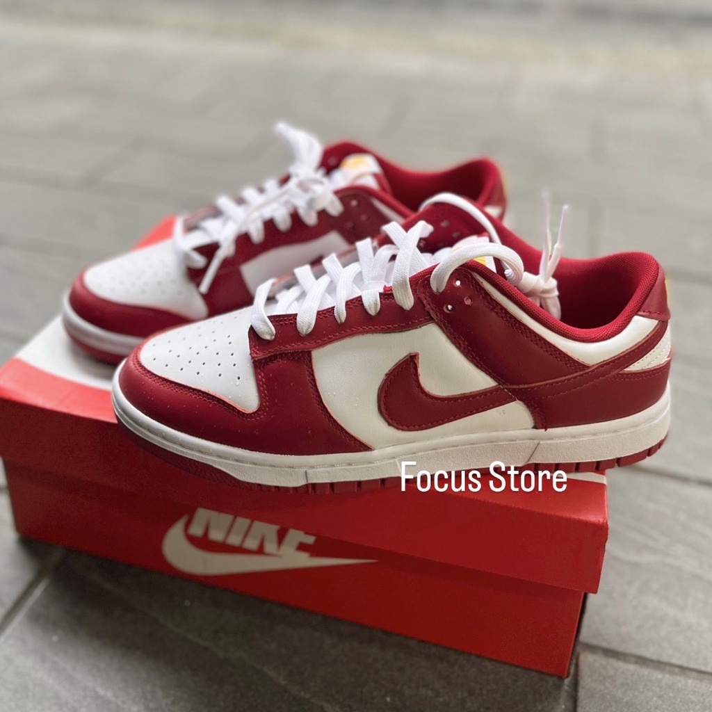 【Focus Store】Nike Dunk Low Gym Red 白紅 大學紅 男女款 DD1391-602