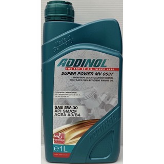 正港油田 ADDINOL SUPER POWER MV 0537 5W-30 5W30 機油229.5 505 1064