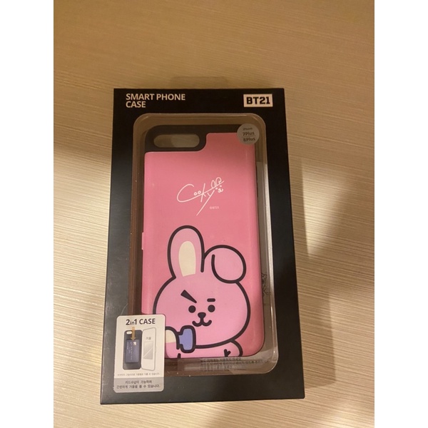 在韓國釜山某百貨公購入的bt21 cooky(BTS、Jungkook)二手正品手機殼，適用iphone7/8plus