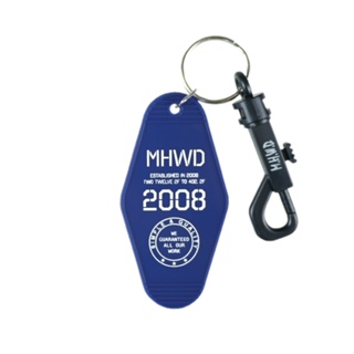 Matchwood Key Tag 老式房牌鑰匙圈 藍白款 軍事字體風格可參考 官方賣場