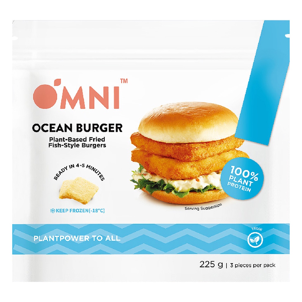 【OMNI】新海鮮系列零售包 OMNI新魚堡(植物蛋白純素魚排)(225g/3片入)&lt;全素&gt;