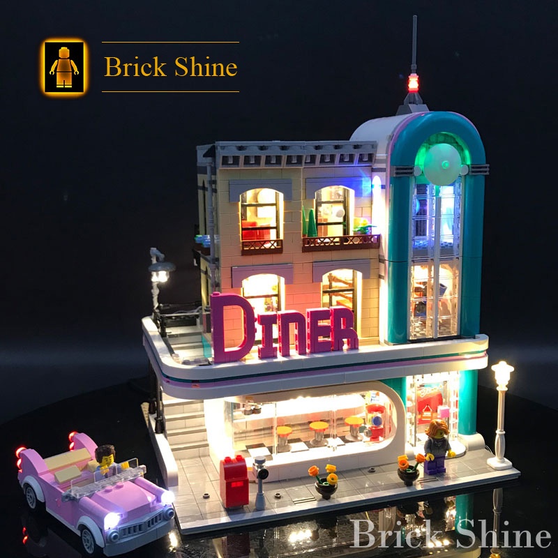 現貨【BRICK SHINE】【燈組】無主體 適用 樂高 LEGO 10260 美式餐廳 全新未拆 BS燈組