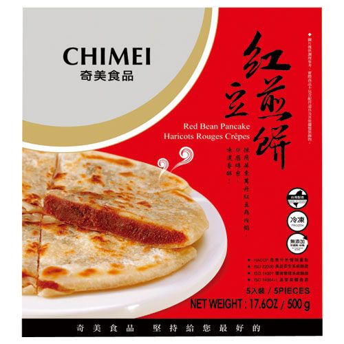 奇美 紅豆煎餅(冷凍) 500g【家樂福】