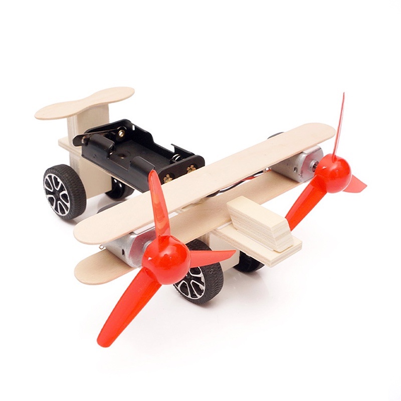 【國王玩具】科技小製作 木製 3D拼圖 雙翼滑行機 生活科技 科學實驗 科學玩具 益智 教育 DIY 拼裝 自行組裝