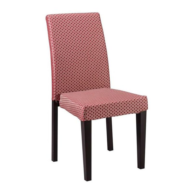 【PA1953-10】丹比餐椅(胡桃鐵腳/紅菱格布)(桃園以南請詢運費)