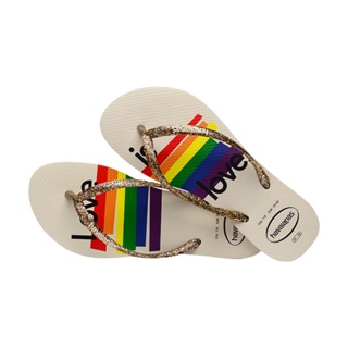 HAVAIANAS 哈瓦仕 夾腳拖 人字拖 平權 彩虹 LOVE 巴西 Top Pride 米白 運動達人