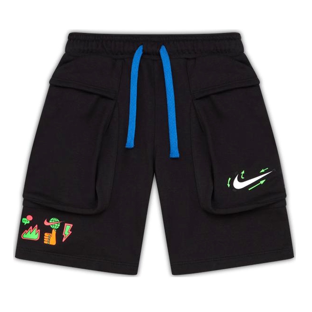 Nike AS B NSW CARGO SHORT 大童 黑 運動 休閒 短褲 DV3327-010