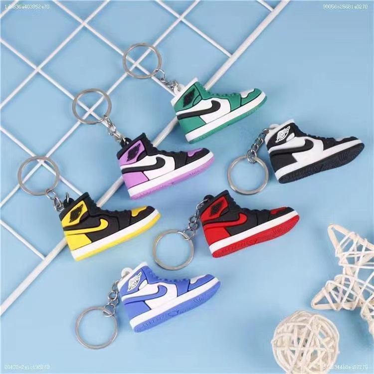 NK 3D模型球鞋 AJ鑰匙圈 球鞋鑰匙圈 球鞋吊飾 air Jordan鑰匙圈 NBA籃球吊飾 迷你球鞋 送男友禮物
