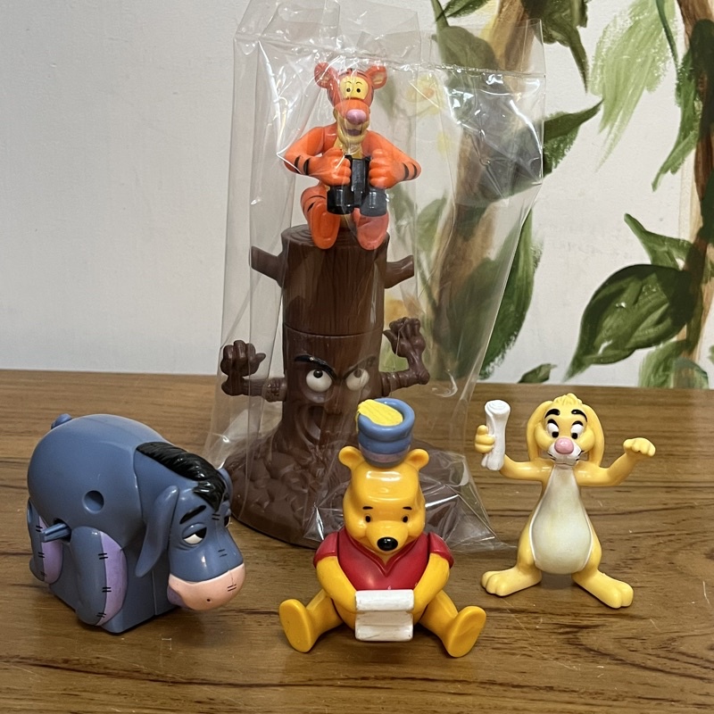 1998麥當勞玩具～Pooh小熊維尼尋找羅賓四入組