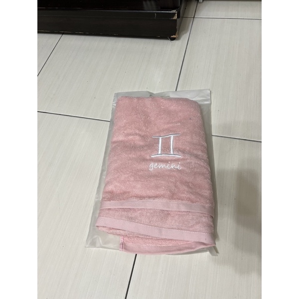 粉紅色  星座 浴巾
