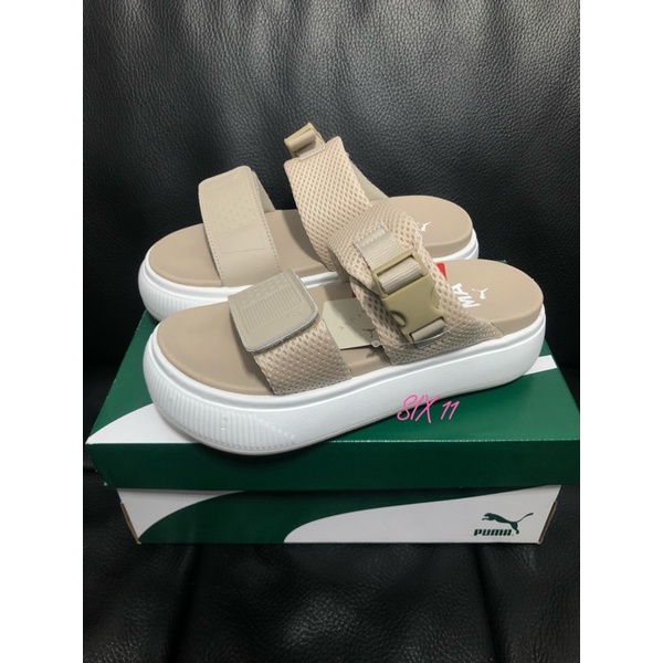 @SIX@PUMA Suede Mayu Sandal Wn’s 涼拖鞋 灰黑 383380-01 米金 3886-02