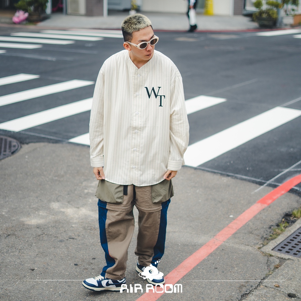 wtaps LEAGUE LS COTTON FLANNEL STRIPE