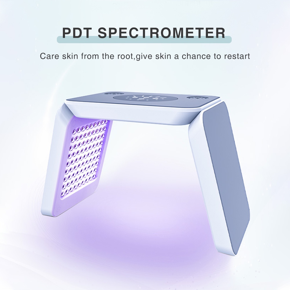 7 合 1 面膜沙龍 Spa PTD Led 燈 7 色光子治療機,用於收緊皮膚除皺劑嫩膚 Pdt 光子 Led 光療光