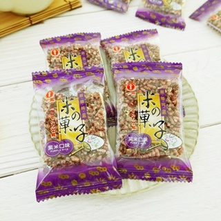 【卡賀】紫米米菓子 500g 米之果子 紫米手燒飯 紫米米果子 紫米米香 慄米海苔 紫米米果 米の菓子(台灣餅乾DC)