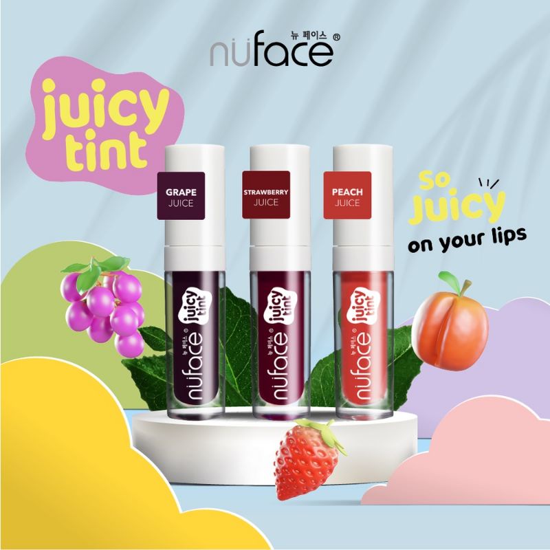 Nuface Juicy Tint 含維生素 E 透明質酸 2.3ml 唇彩