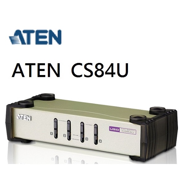 (附發票)ATEN CS84U CUBIQ 4 PORT USB&amp;PS2 KVM SWITCH