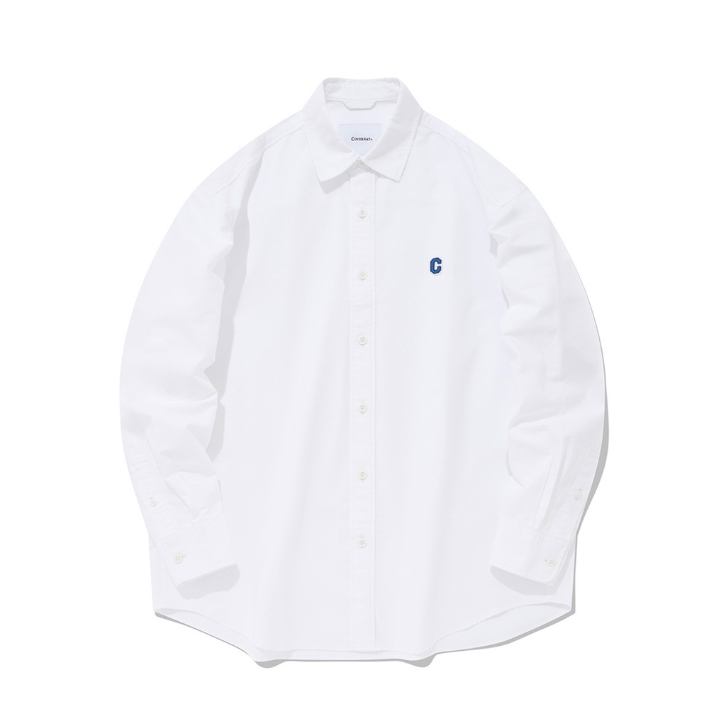 [COVERNAT]  C LOGO OXFORD 襯衫 (白色) [F7]