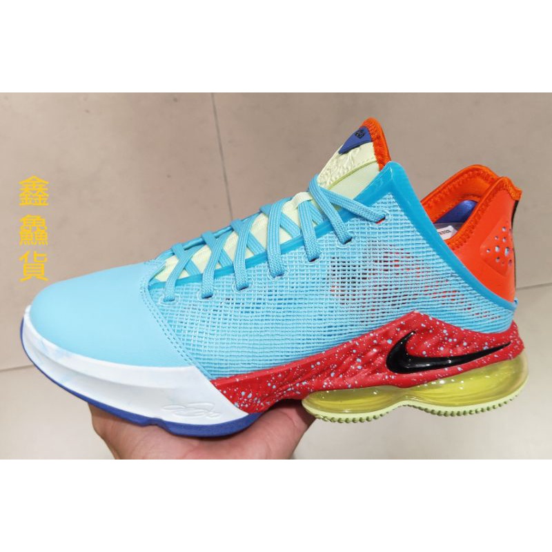 2022 十月 NIKE LEBRON XIX LOW EP LBJ 19 籃球鞋 水藍白 DO9828-400