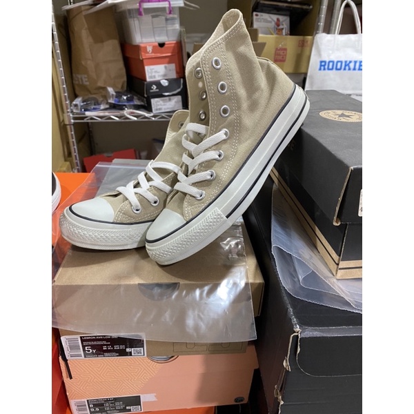 激新 Converse 日線 Canvas All Star Hi 正 奶茶色 高筒 女鞋 JP 日版 匡威