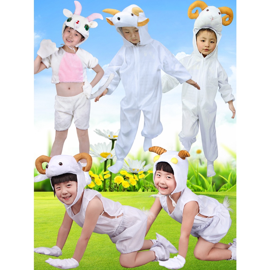 *BABY.兒童動物演出服裝小綿羊羚羊幼稚園團體舞臺表演小羊衣服山羊服飾