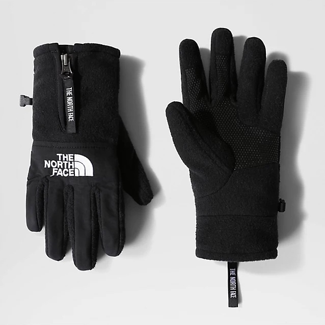 The North Face DENALI ETIP GLOVE 中 可觸控拉鍊設計抓絨手套-NF0A7RJBJK3