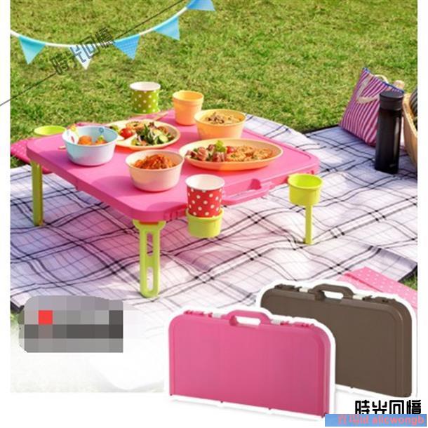 詠發✌伸和折疊桌可攜式戶外露營野餐桌簡易超輕自駕塑膠小桌子｜520