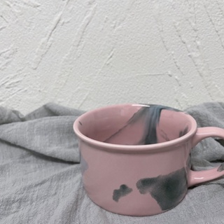 超美💕復古水墨陶瓷咖啡杯牛奶杯麥片杯「現貨」