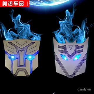 【優選精品】太陽能汽車LED七彩爆閃警示燈保持車距貼防撞車載裝飾燈貼防追尾【機車】ins日韓風 MP9O