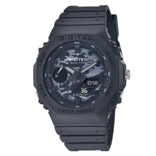 DIGITEC 數碼科技 個性潮流八角橡樹款電子錶 游泳防水 運動手錶 100M防水 夜光 日期 星期顯示 男錶 女錶