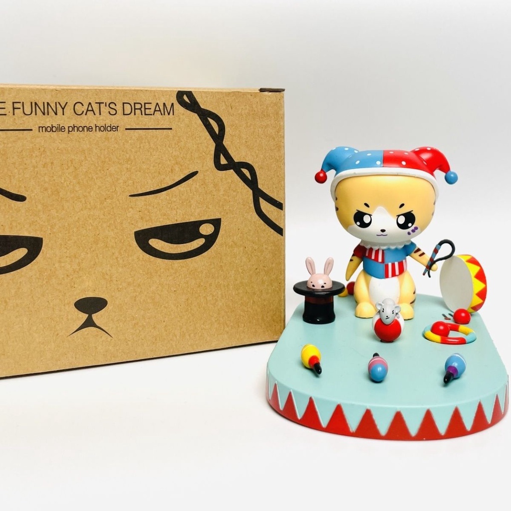 尾貨逗比貓的夢想手機平板支架日本潮玩貓咪創意擺件手辦玩具