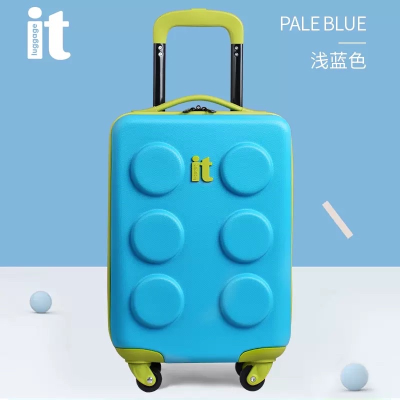 (預購）英國itluggage樂高造型兒童行李箱16寸小型登機拉桿箱積木旅行箱萬向輪