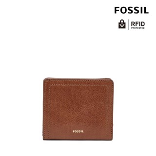 【FOSSIL 官方旗艦館】Logan 真皮RFID防盜短夾-咖啡色 SL7829200