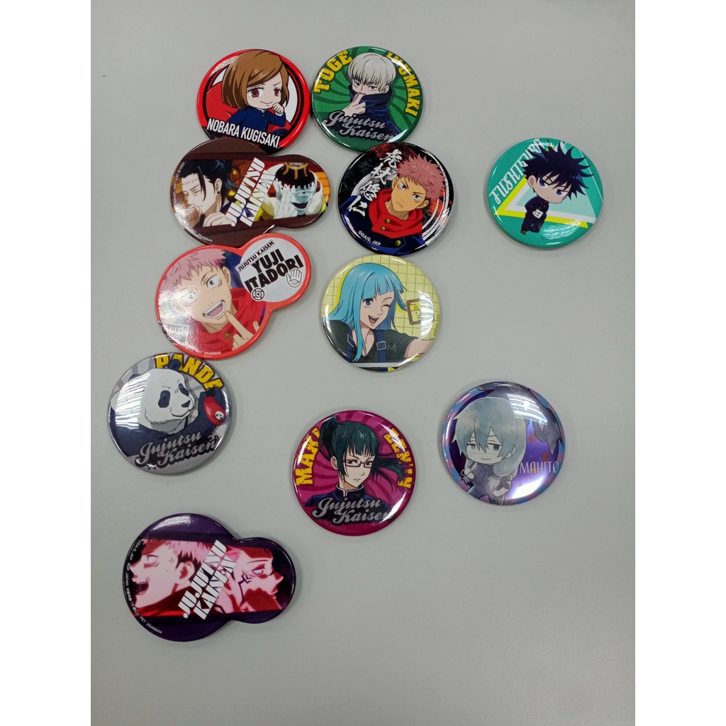 日版 咒術迴戰 野薔薇 夏油傑 漏瑚 虎杖 熊貓 宿儺 狗卷 三輪霞 真希 伏黑惠 真人  胸章