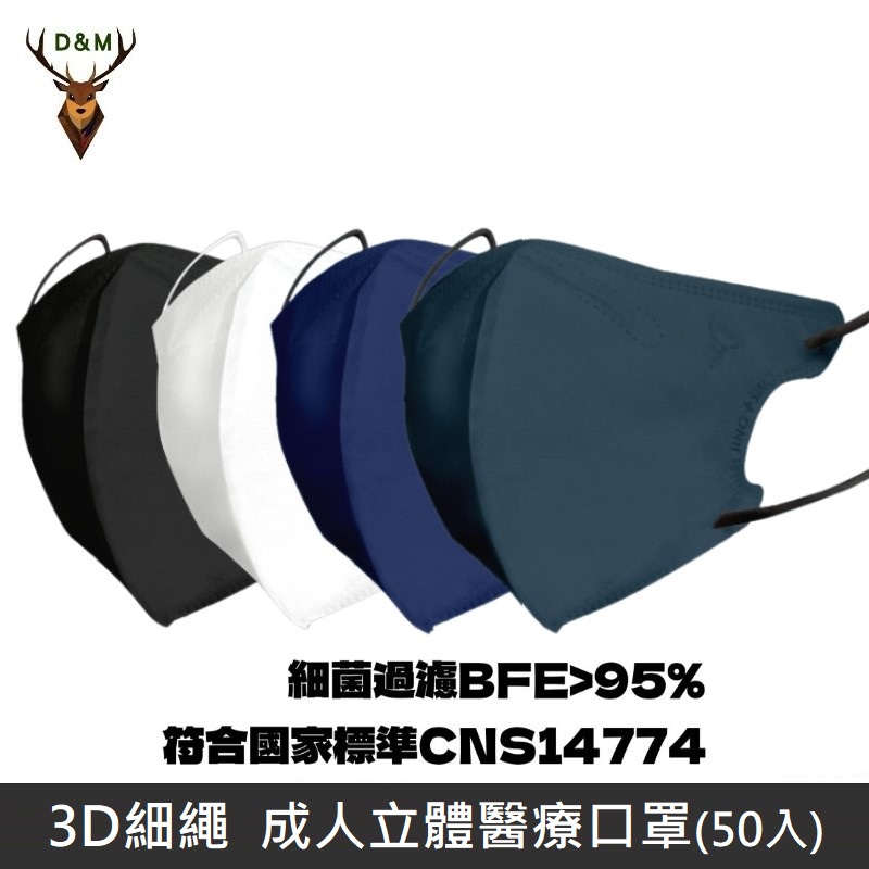 【台灣淨新】 3D細繩 成人立體口罩 醫療用口罩 / 平面口罩 / 三層口罩 / 立體口罩 淨新科技 台灣製造 LANS