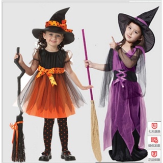 萬聖節服裝兒童角色扮演動漫服裝女巫角色扮演萬聖節服裝