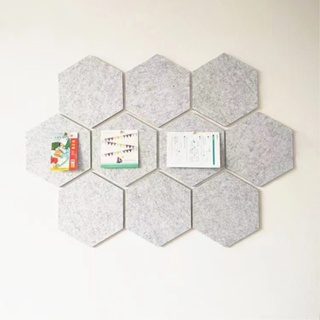 六角氈針板自粘公告備忘錄照片軟木板彩色泡沫牆裝飾瓷磚