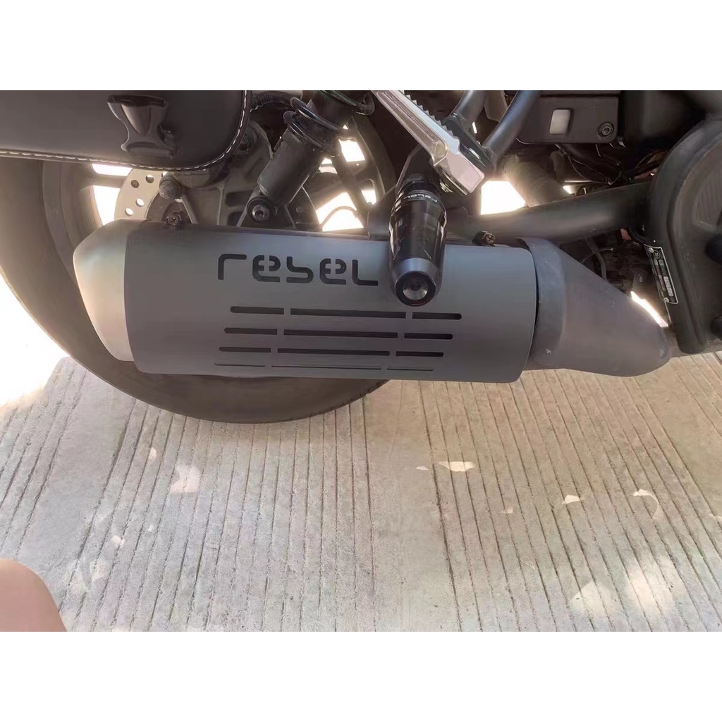 rebel 500驗車防燙蓋 適用於Honda叛軍1100改裝改裝排氣管防燙蓋 CMX500honda 機車機車防燙蓋原