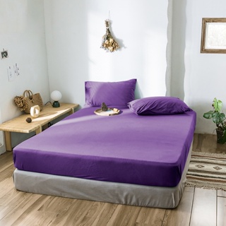 澳洲Simple Living 300織台灣製純棉床包枕套組(乾燥玫瑰紫)
