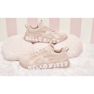 (二手) PUMA Nova 2 x Hello Kitty粉紅厚底運動鞋