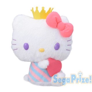 ❤Lika小舖❤Hello Kitty日本帶回全新正版現貨三麗鷗景品玩偶布偶娃娃 高約45公分 凱蒂貓皇冠愛心 大玩偶