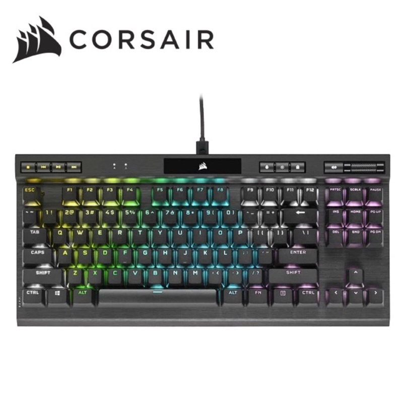Corsair 海盜船 K70 RGB TKL 80% 機械式電競鍵盤 (光軸)