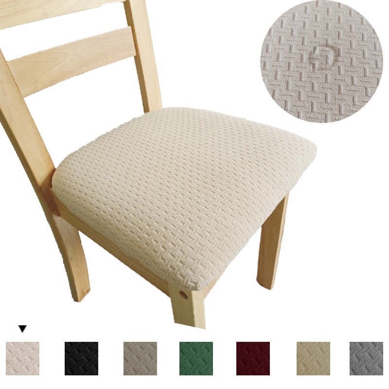 防水氨綸椅子座套內飾墊實心可移動餐廳套, 帶有可洗家具保護墊