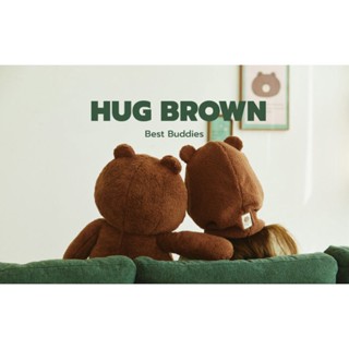 line friends HUG BROWN熊大毛絨娃娃吊飾造型收納包手機側背包提袋毛毯地墊坐墊＊請先看下方詳情